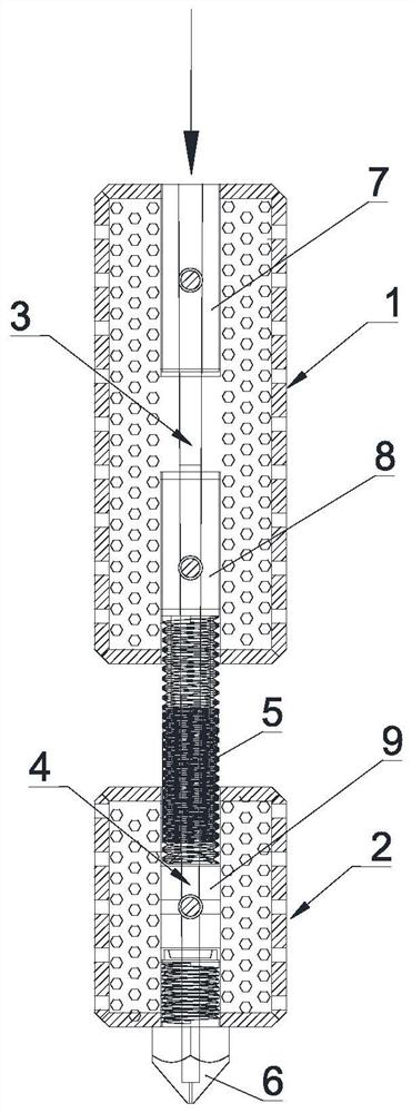 A high-temperature heating device, printer and printing process of an fdm printer