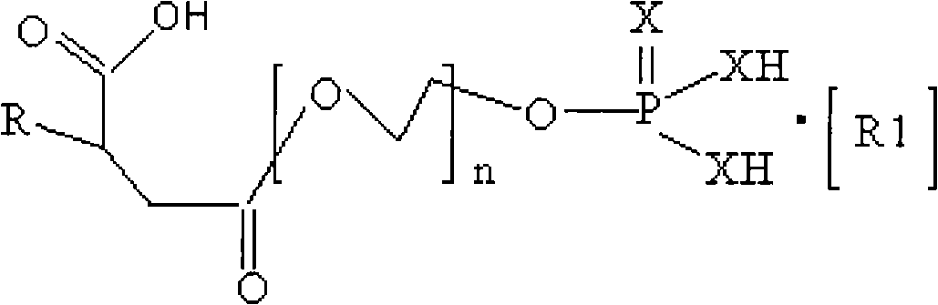 Phosphate amine salt and preparation method thereof