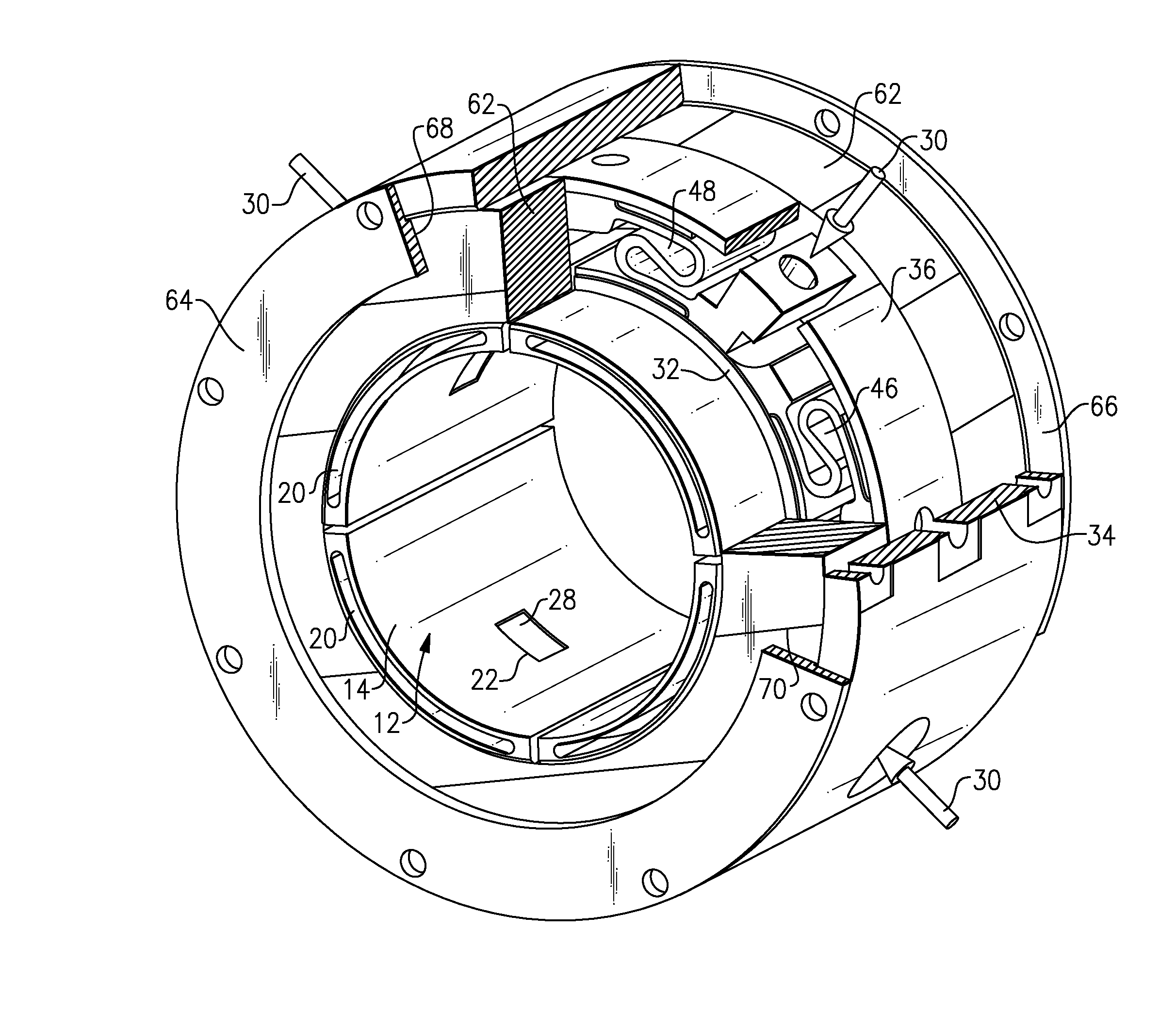 Compliant hybrid gas journal bearing using integral wire mesh dampers