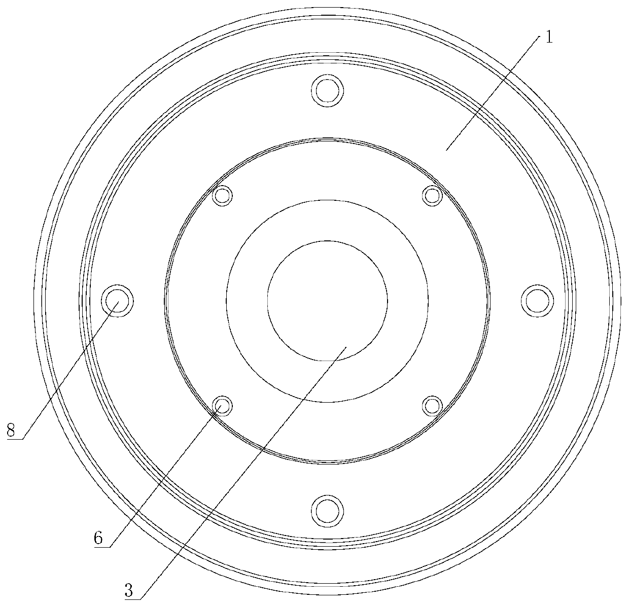 Molten steel atomizing disc, atomizing and pelleting equipment and atomizing and pelleting method