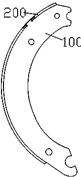 Coining type brake shoe and manufacturing method thereof