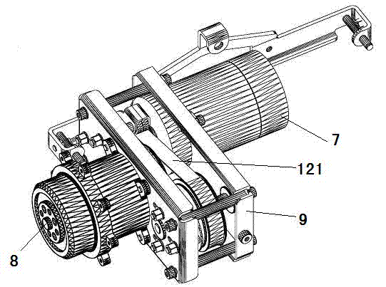 Speed reducing mechanism of self-balancing two-wheel vehicle