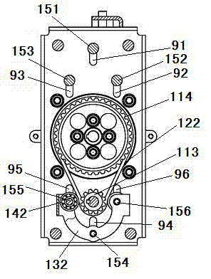 Speed reducing mechanism of self-balancing two-wheel vehicle