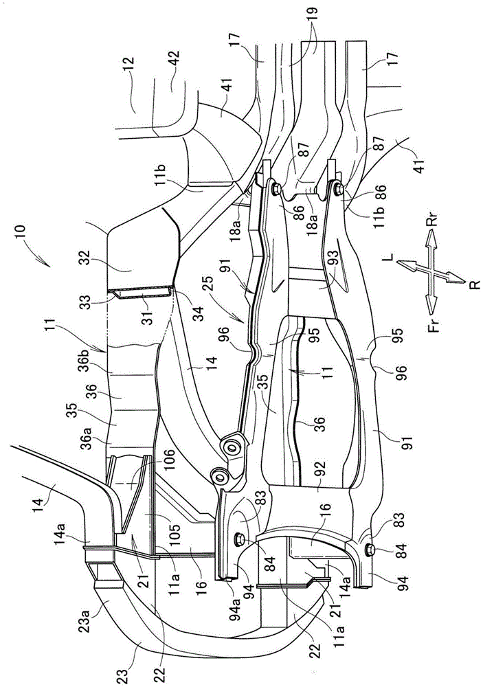 Vehicle front body structure