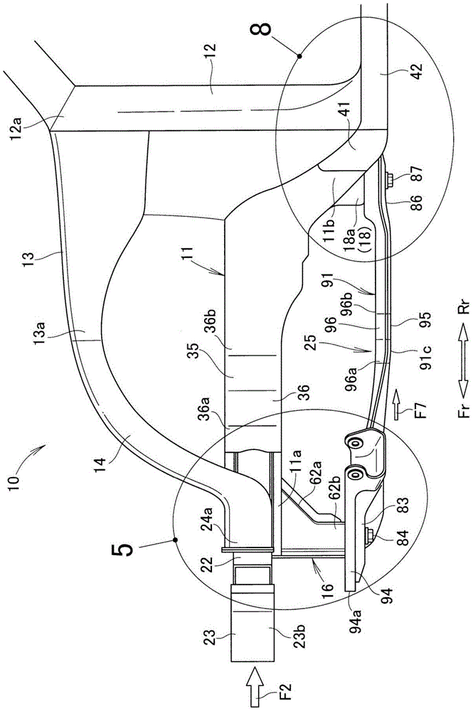 Vehicle front body structure