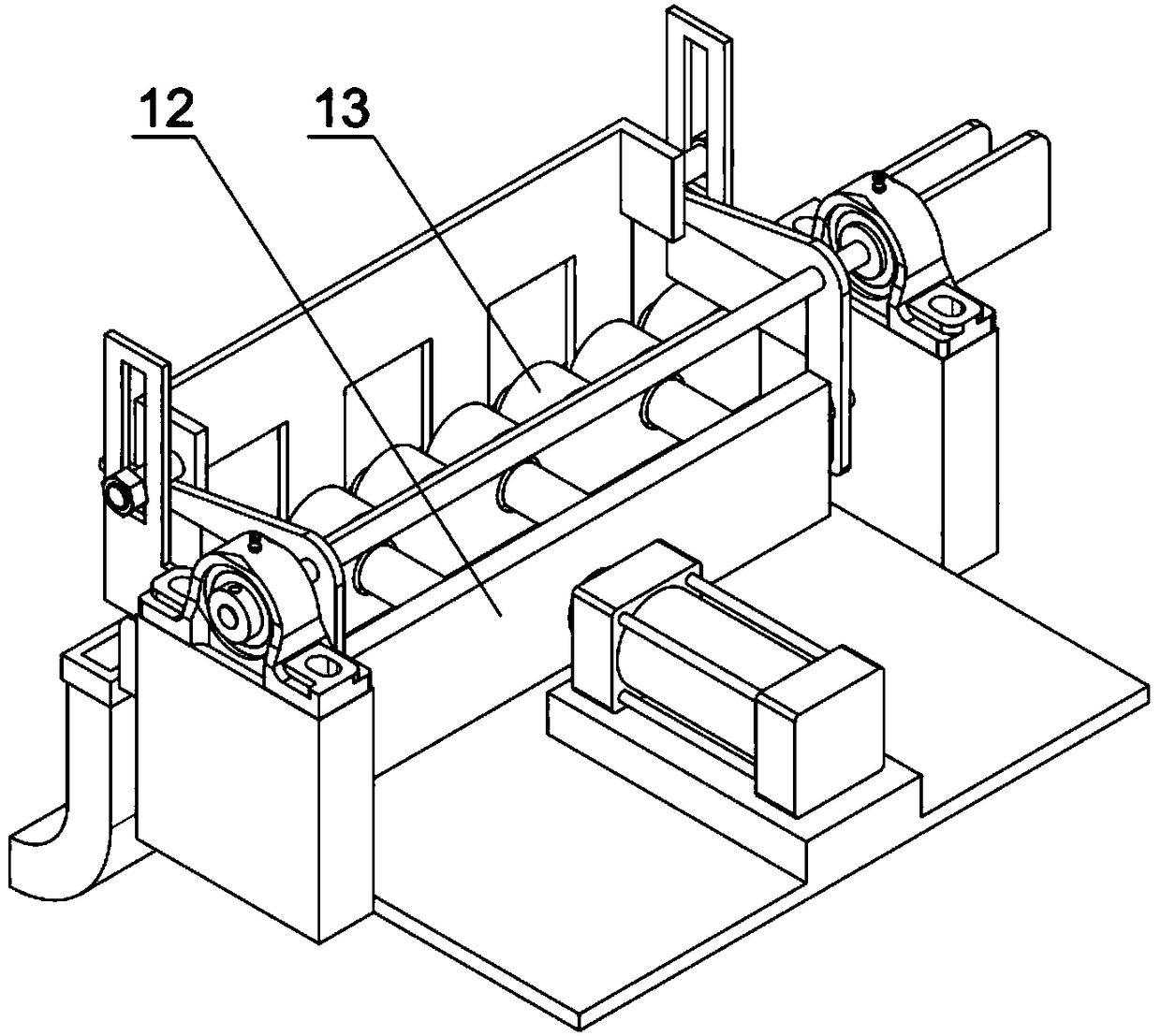 A plunger-shaped multi-channel material distribution device