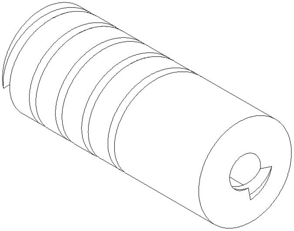 Square-section spring mechanism with adjustable rigidity