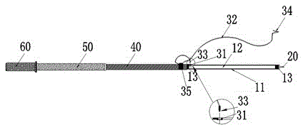 A portable DC test discharge rod