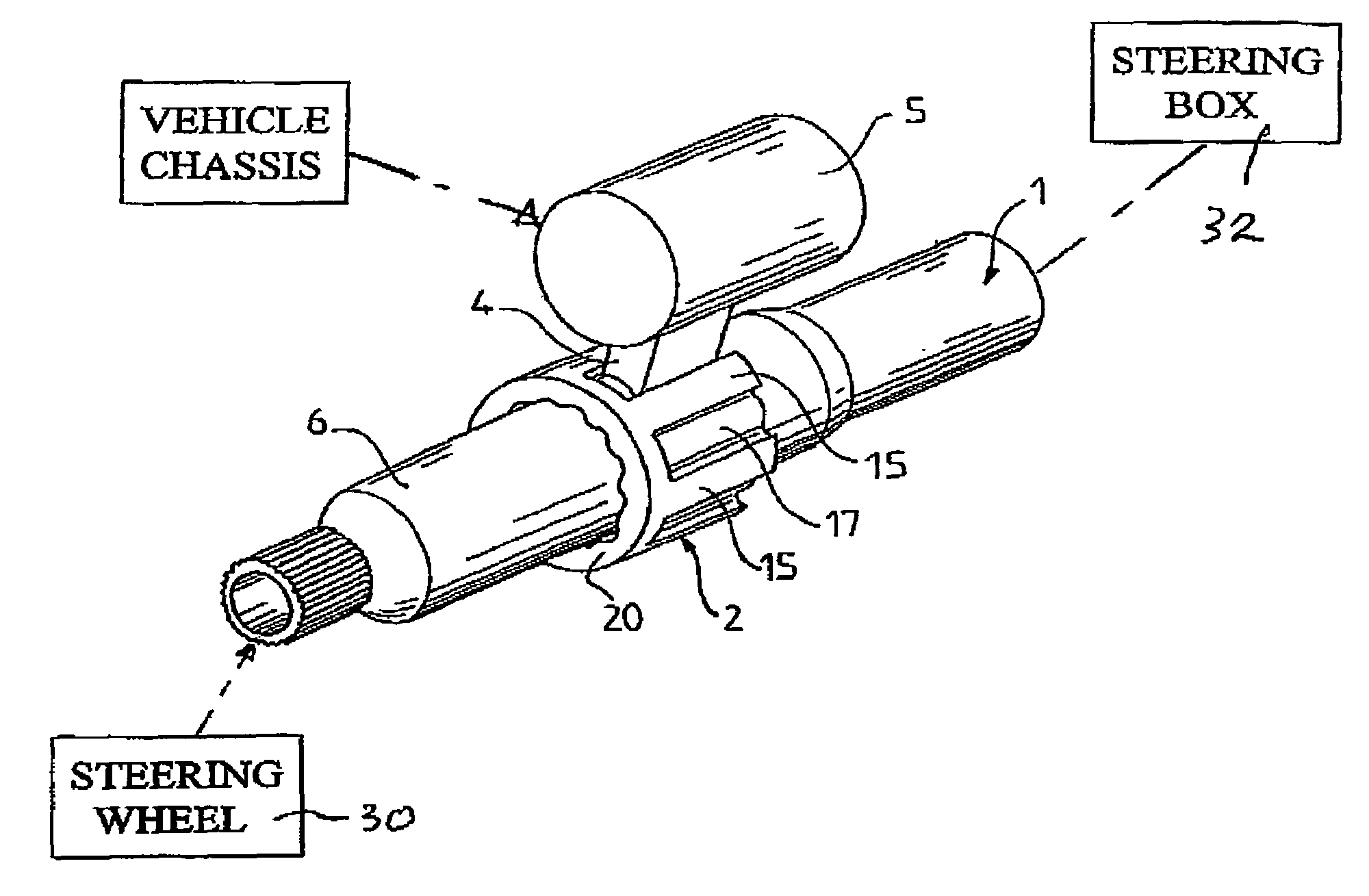 Anti-theft locking means for a vehicle steering shaft