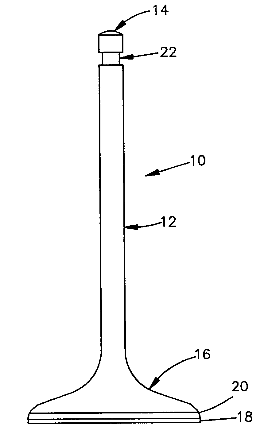 Chrome plated engine valve