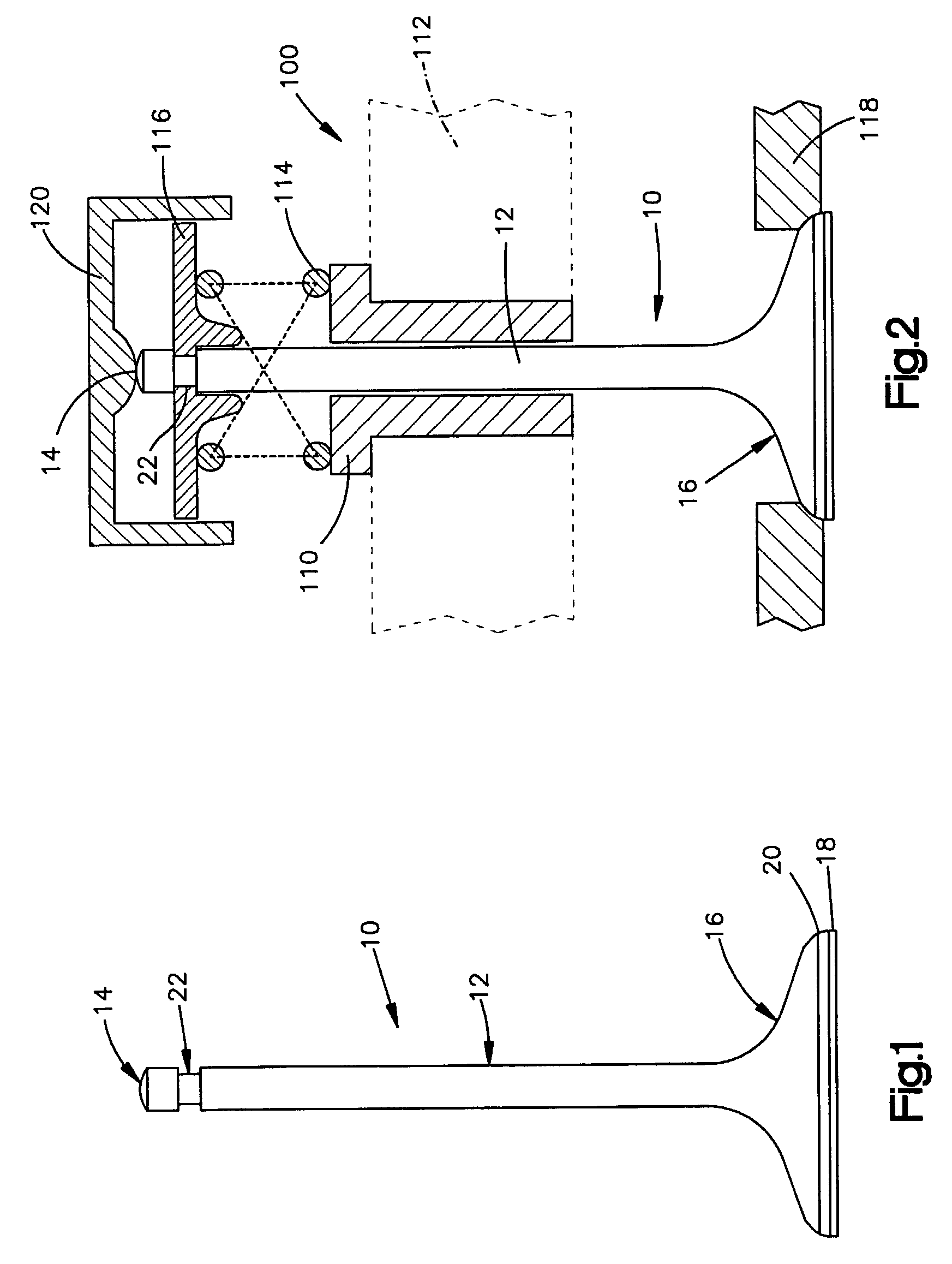 Chrome plated engine valve