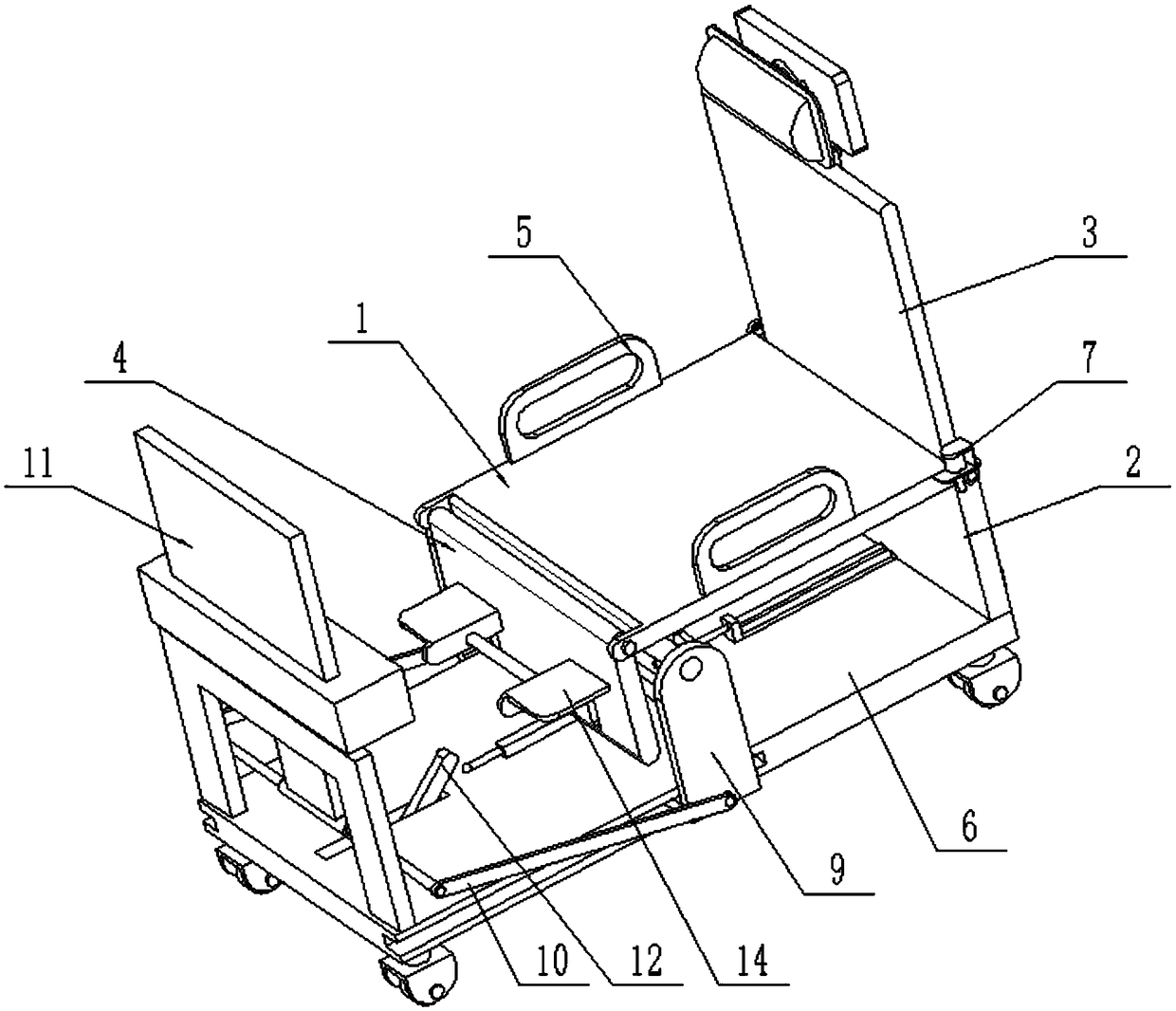 Multifunctional seat for medical care