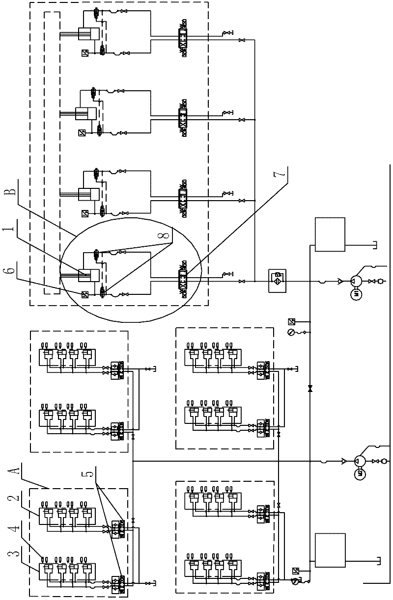 Hydraulic synchronous jacking system