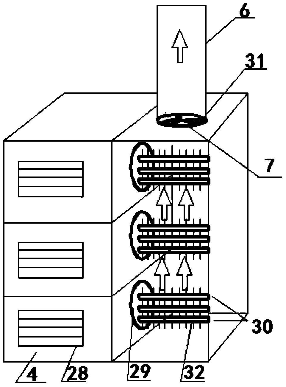 Heat pipe composite heat recovery type evaporative cooling air conditioning system for data center