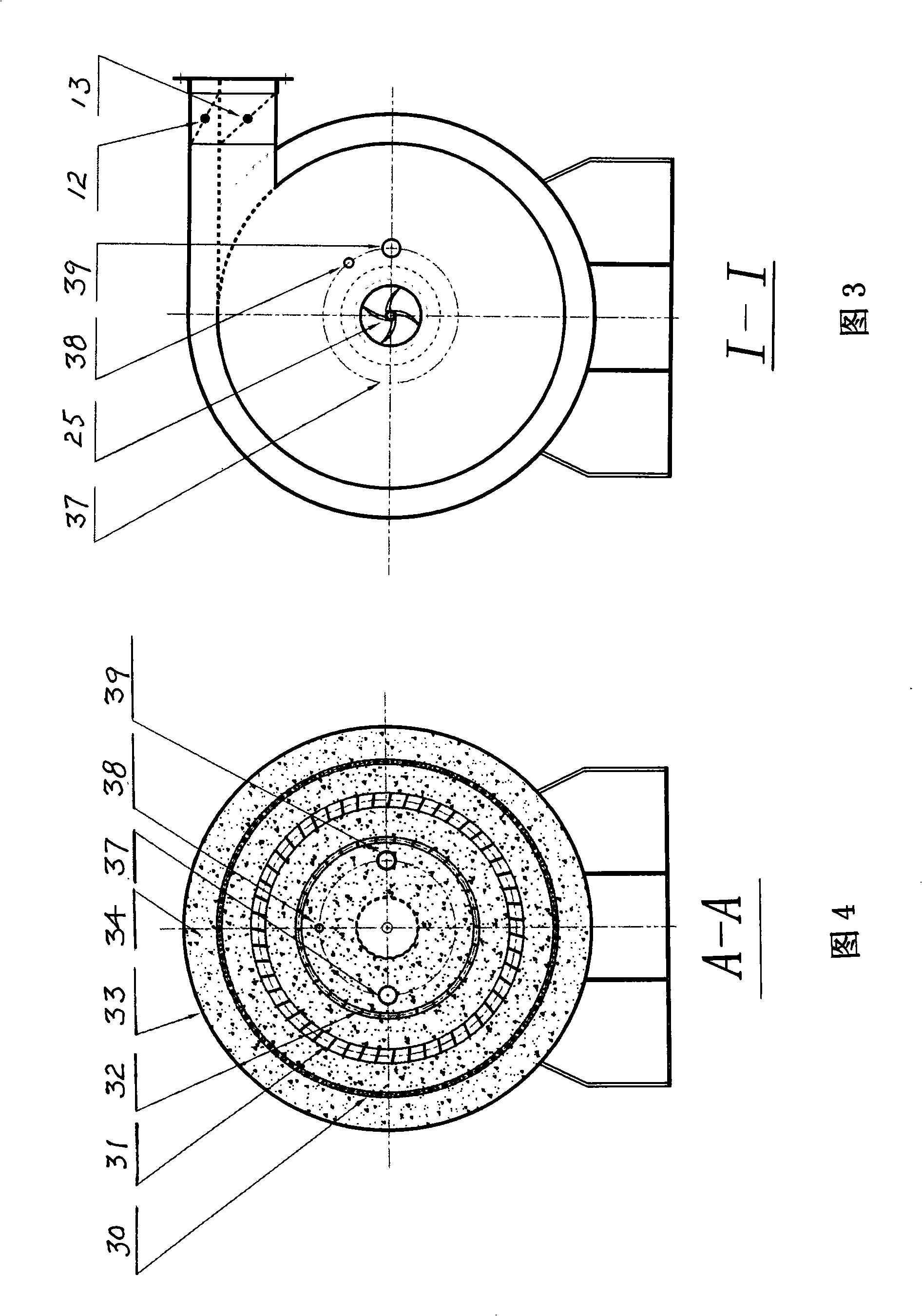 Low NOX dry ash extraction coal powder burning method