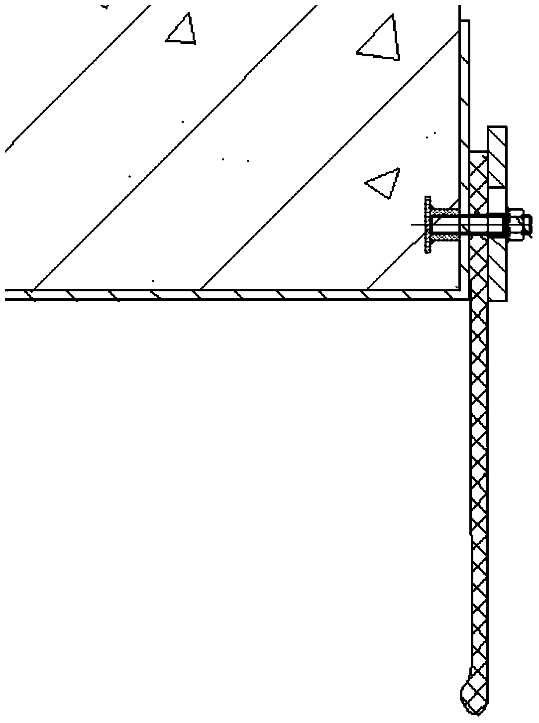 Waterstop device and waterstop construction method suitable for large-section rectangular pipe jacking starting