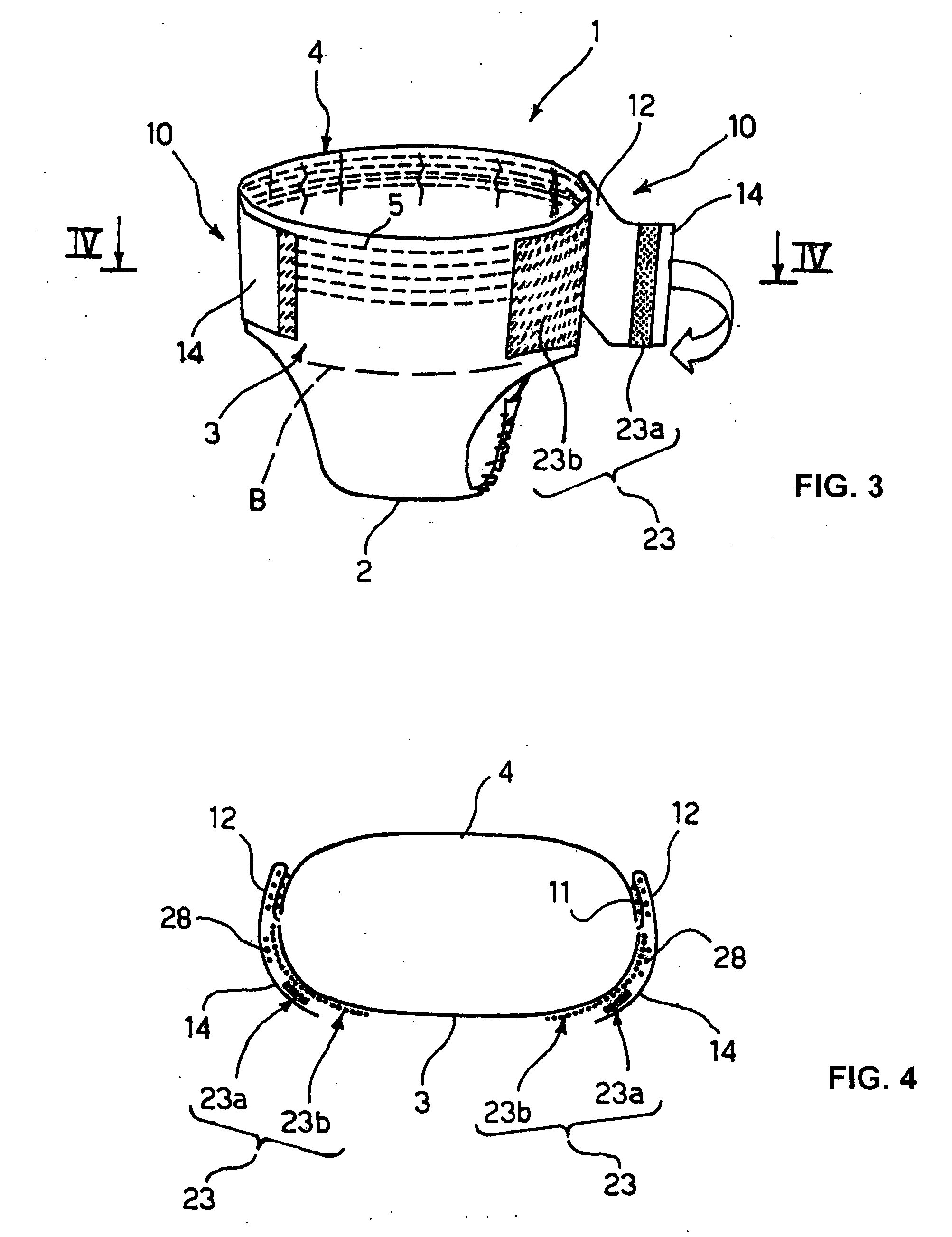 Pre-fastened absorbent sanitary product, a closure element therefor and related manufacturing process