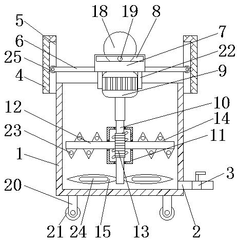 Stirring equipment for production of potassium chlorate