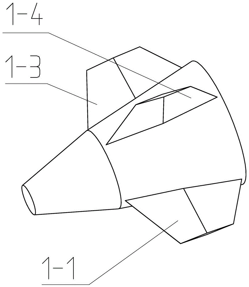 Method for calculating pneumatic parameters of two-dimension trajectory correction projectile with fixed rudder