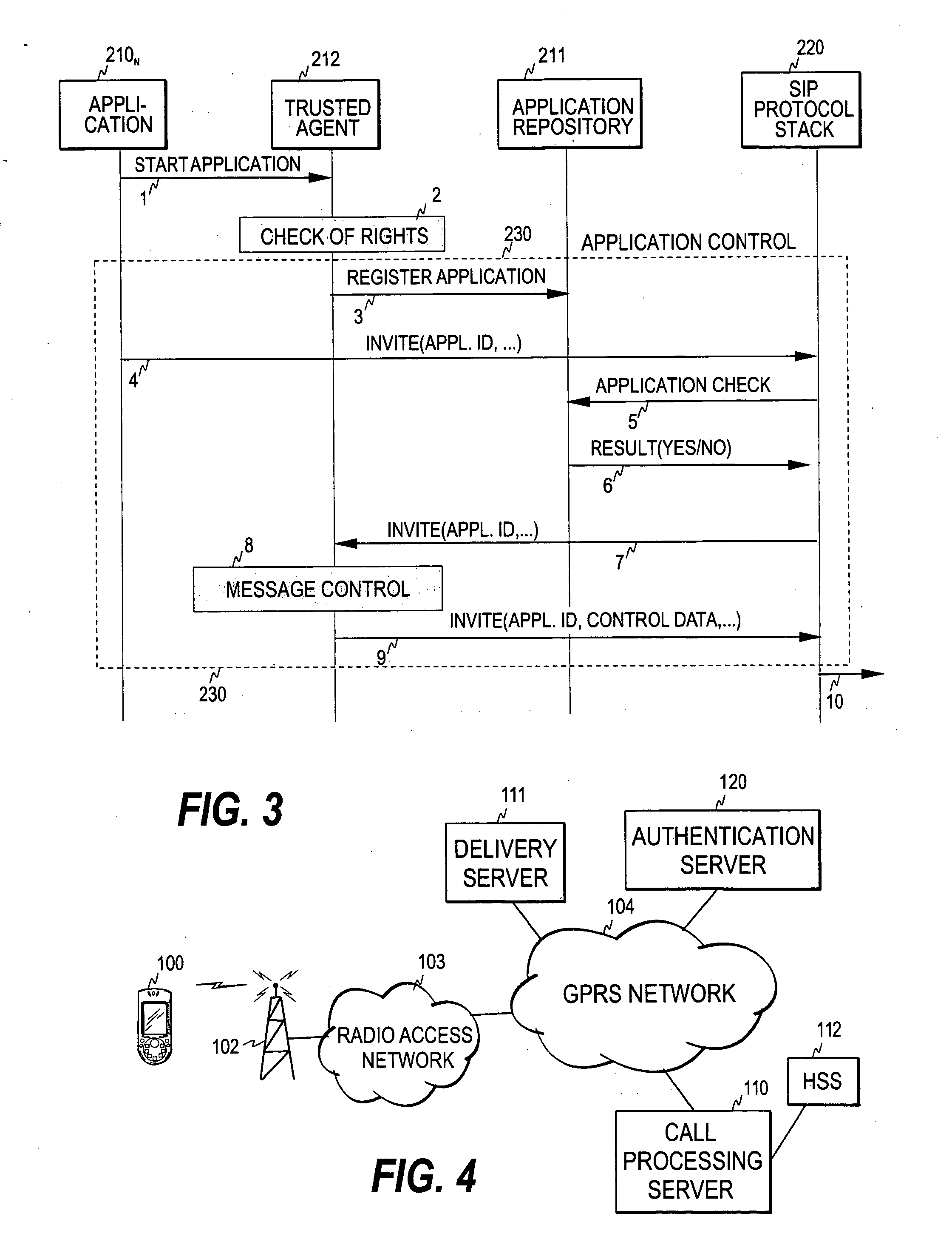 Control of terminal applications in a network environment