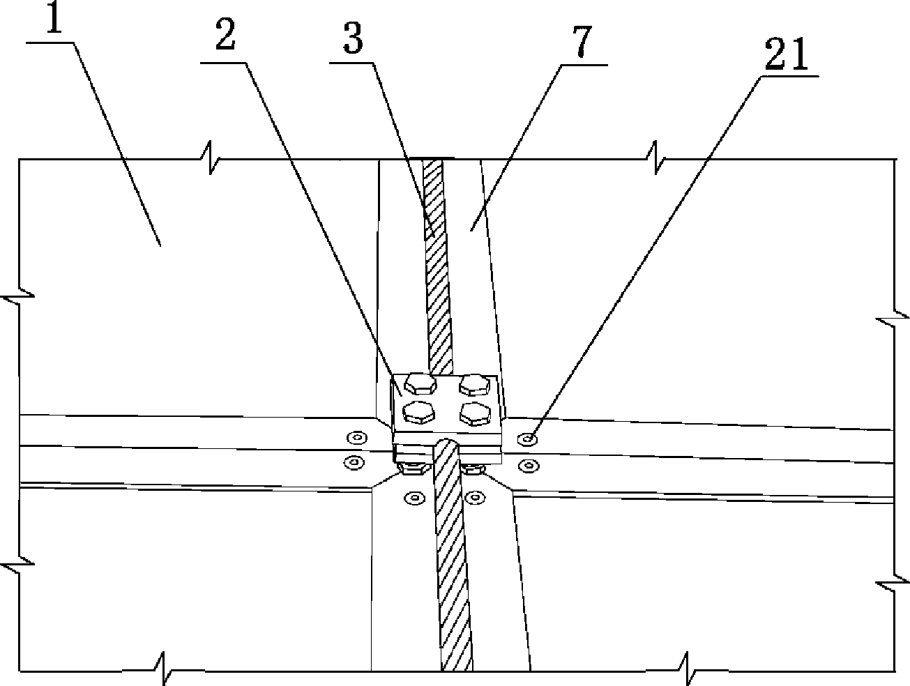 Light partition of one-way single-layer suspended-cable structure and construction method thereof