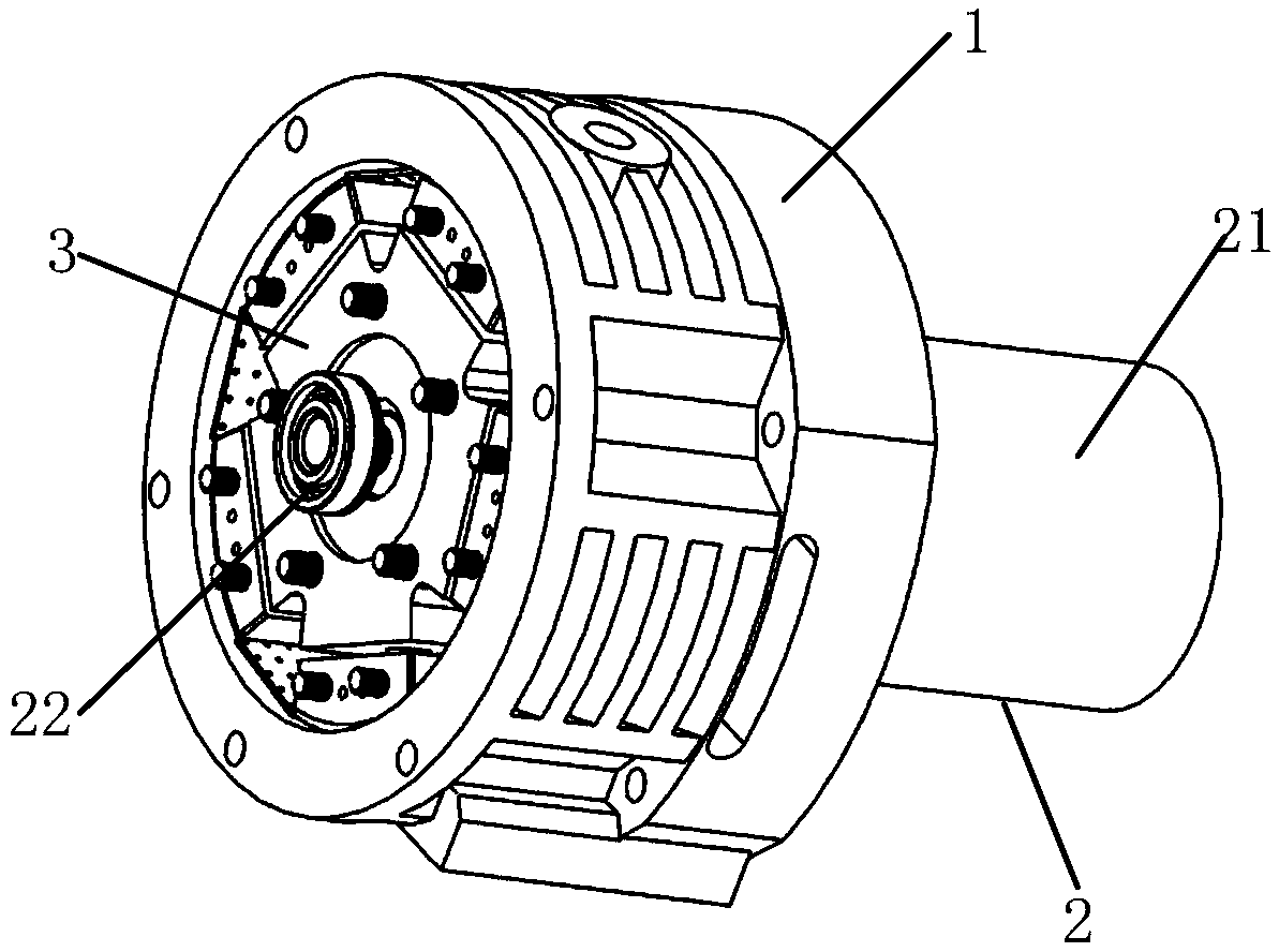 Large-flow oil pumping device with multiple radial plunger pistons