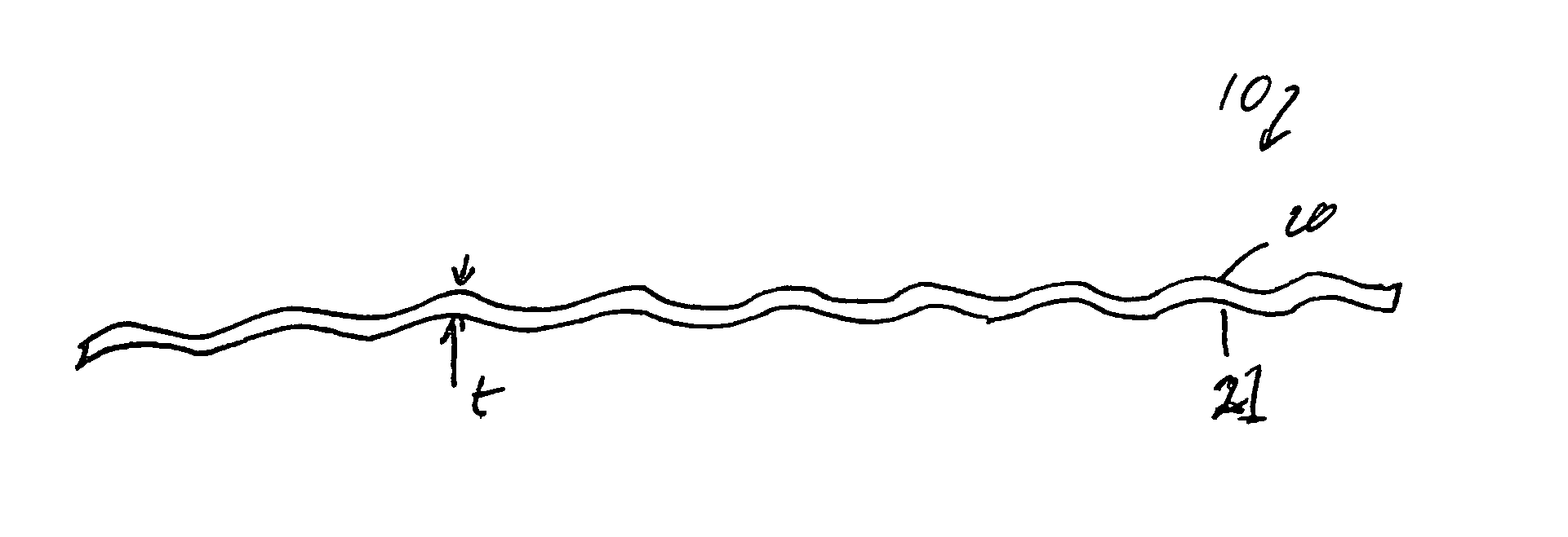 Electrolyte sheet with a corrugation pattern