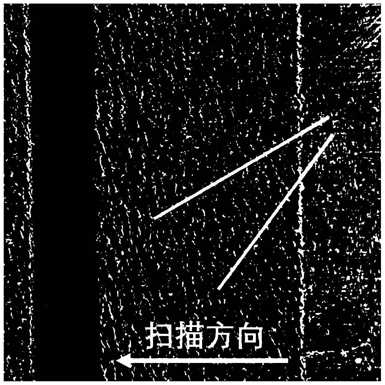 SLM (selective laser melting) method for processing horizontal suspended structure without longitudinal supports