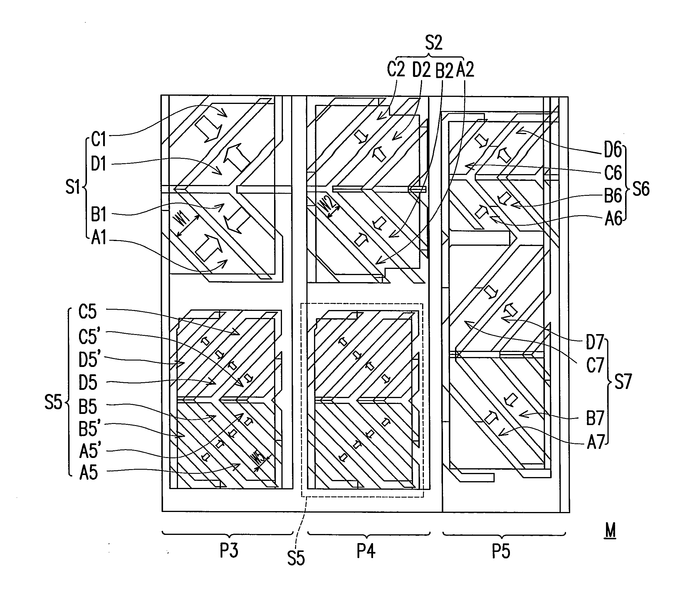 Multi-domain vertical alignment liquid crystal display panel