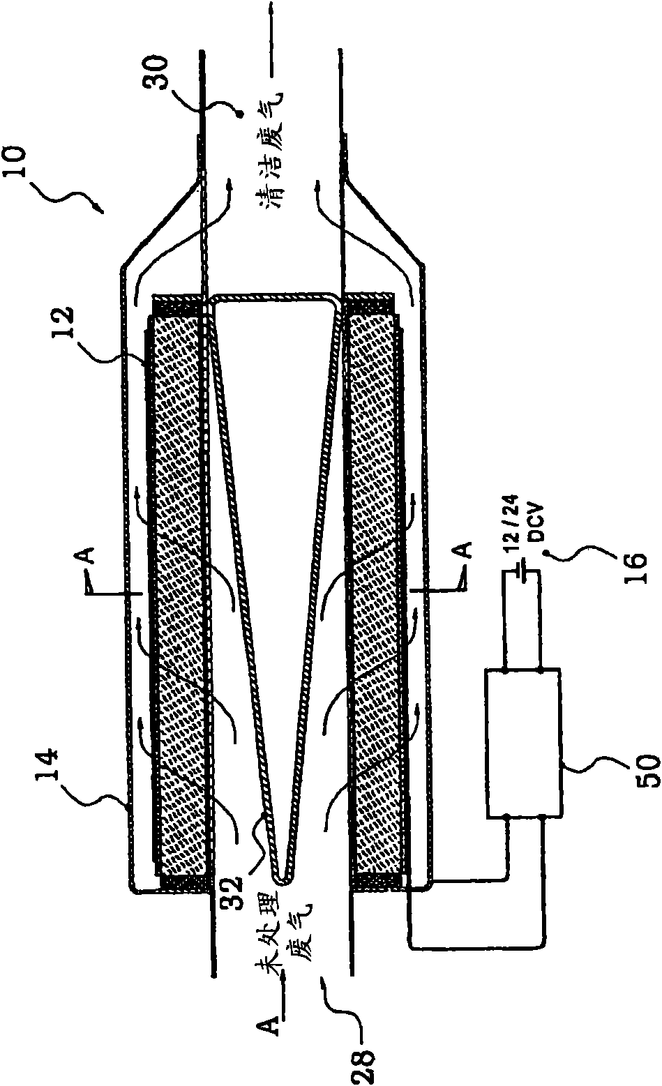 System and method for the treatment of diesel exhaust particulate matter