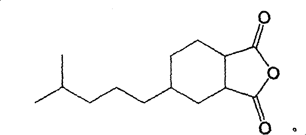 New use of 4-(4-mothyl-n-amyl) cyclohexane-1,2-diacid anhydride