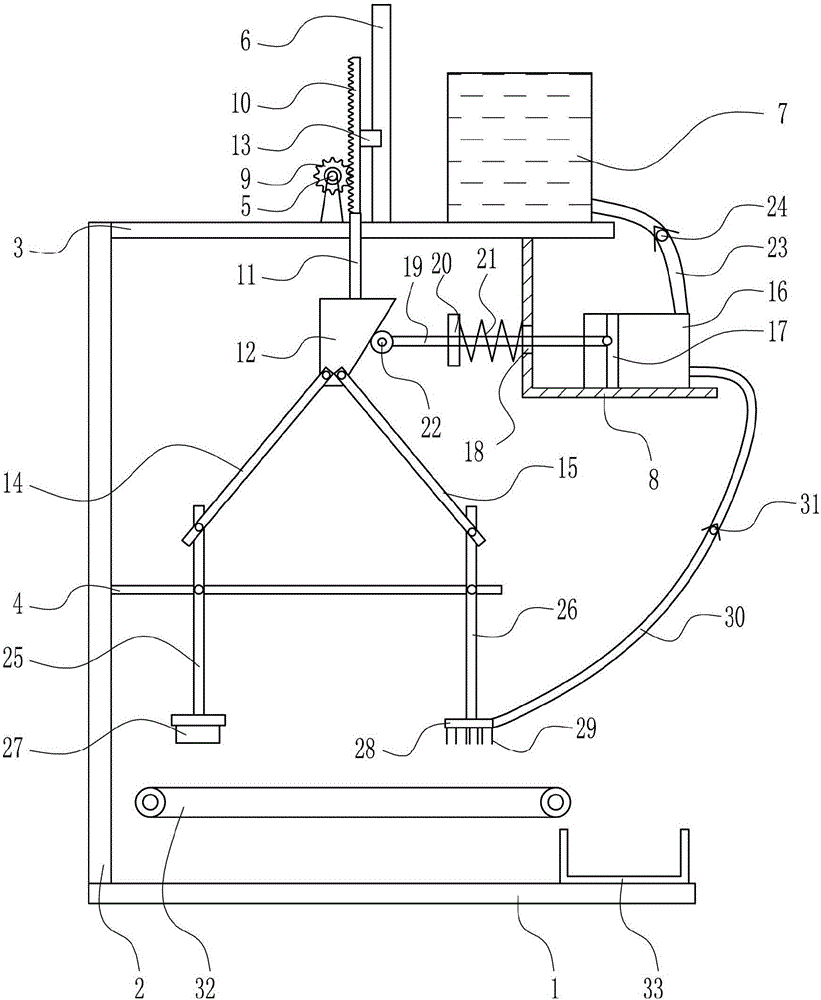 Leather-shoe-upper rapid oiling shining device for producing shoes