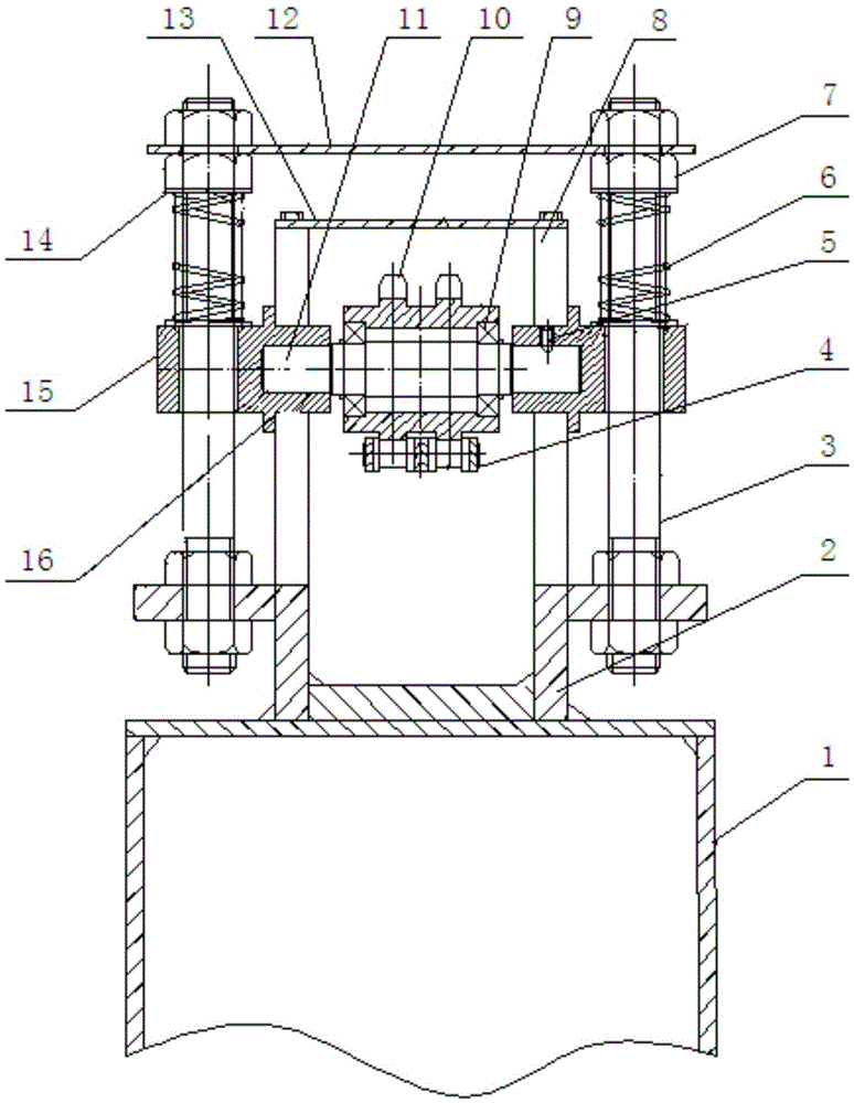 Chain tensioning device and method for slag removal machine