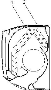 Wall-mounted air conditioner indoor unit adopting air purification device