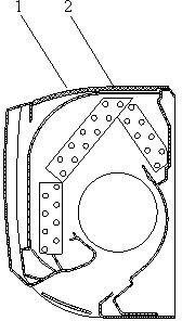 Wall-mounted air conditioner indoor unit adopting air purification device