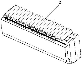 Wall-mounted air conditioner indoor unit adopting air purification device