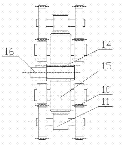 Gear rack travelling oil extraction machine