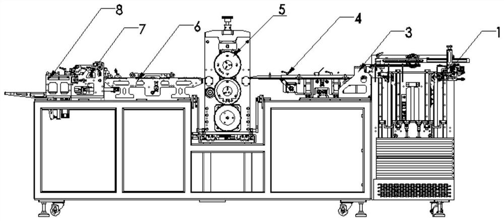 Single sheet die cutting process device