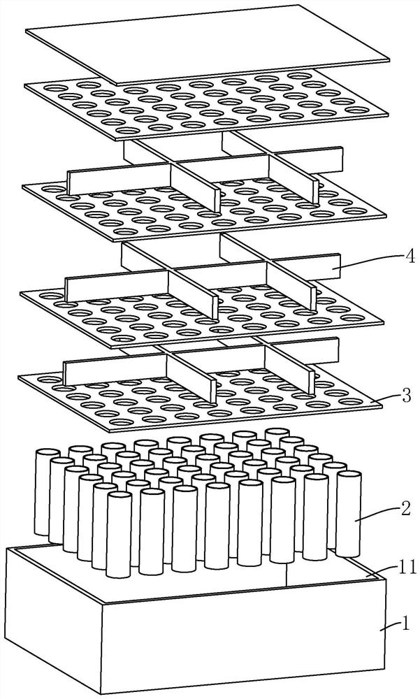 A test load device for simulating battery cells