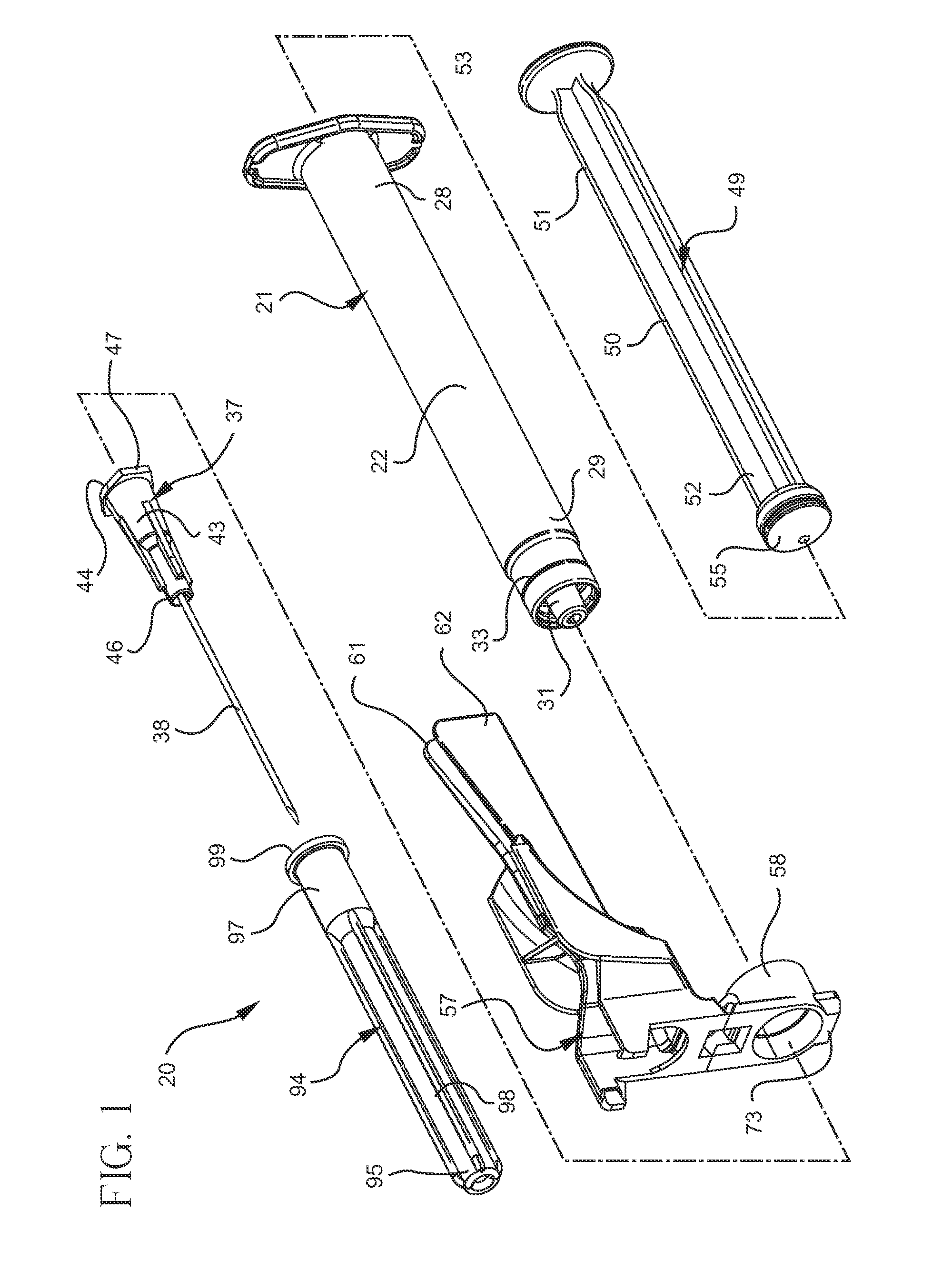 Syringe having a hinged needle shield