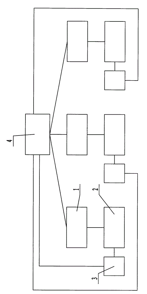 System for synchronous storage and injection of multiple storage cylinders in plastic hollow molding machine