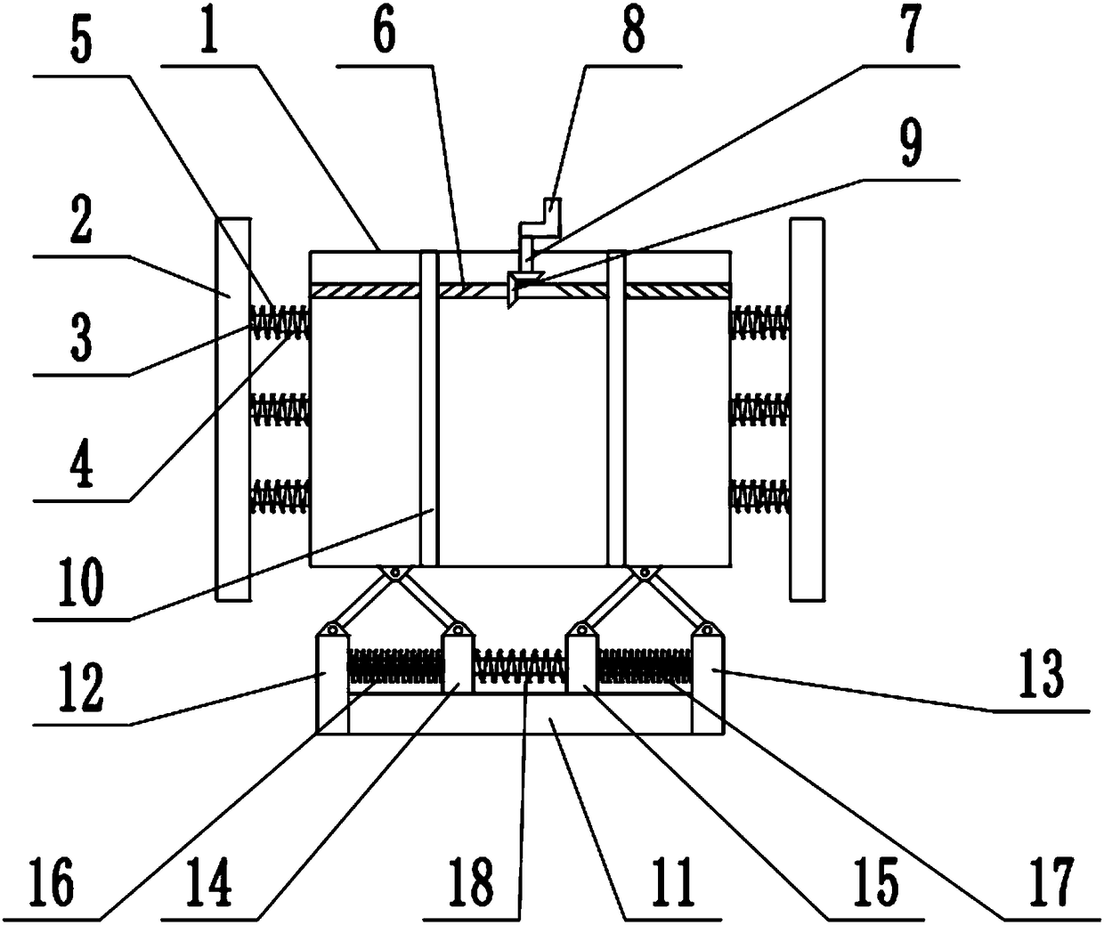 Anti-collision type high-voltage switch cabinet convenient to adjust