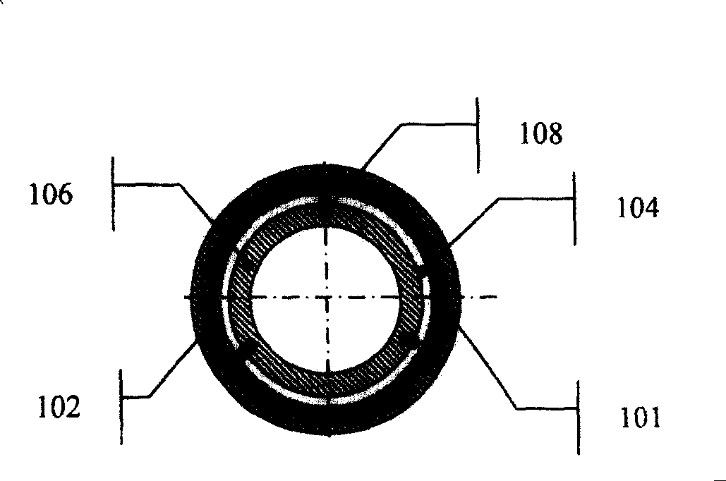 Double cooled ozone discharging tube