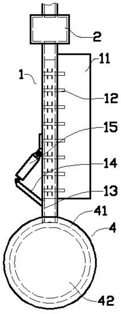 Double-material gradual change type injection molding device