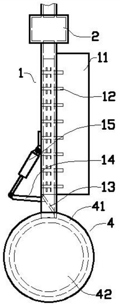 Double-material gradual change type injection molding device