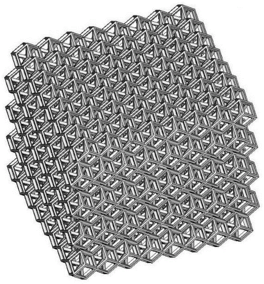 High-strength small-bore metal bone trabecula and preparation method of same