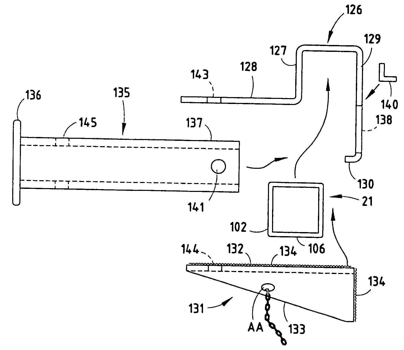 Bumper with energy absorber forming useful features