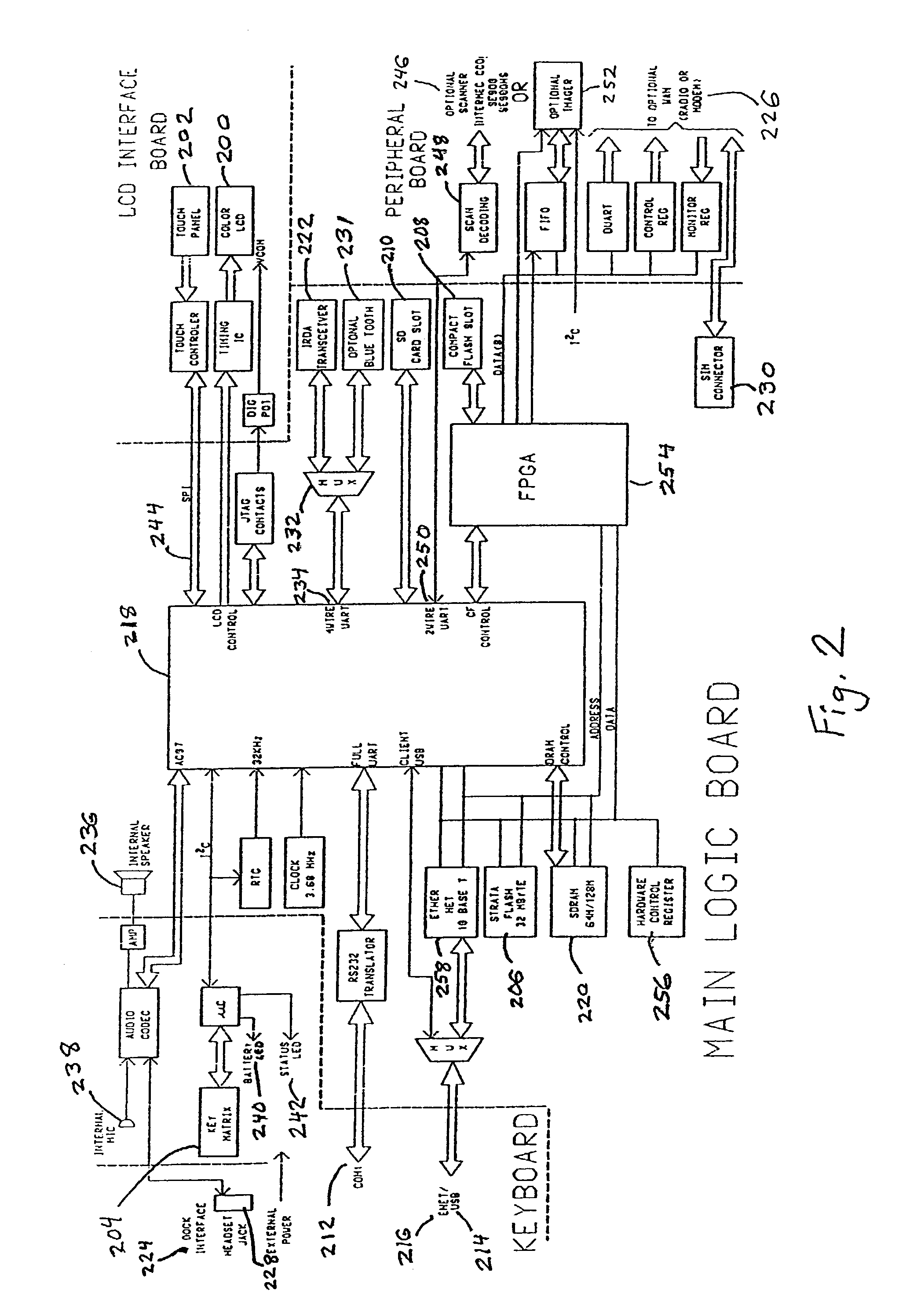 Frame system for an information handling apparatus