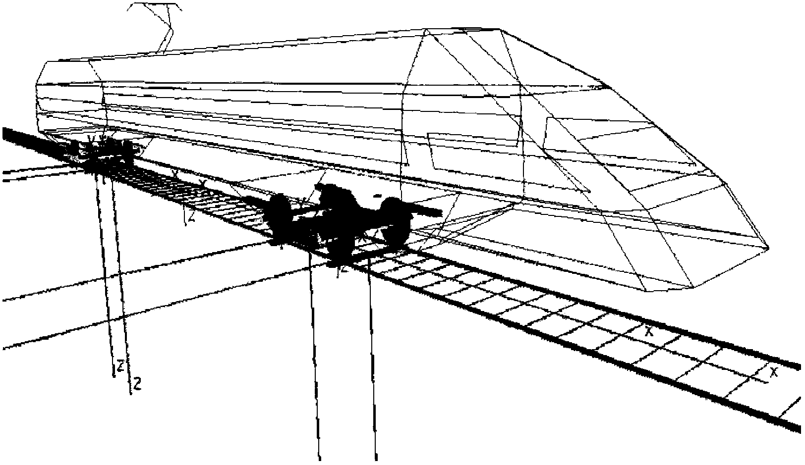 Joint-simulation-based on-bridge ballastless turnout structure system and dynamic analysis method thereof