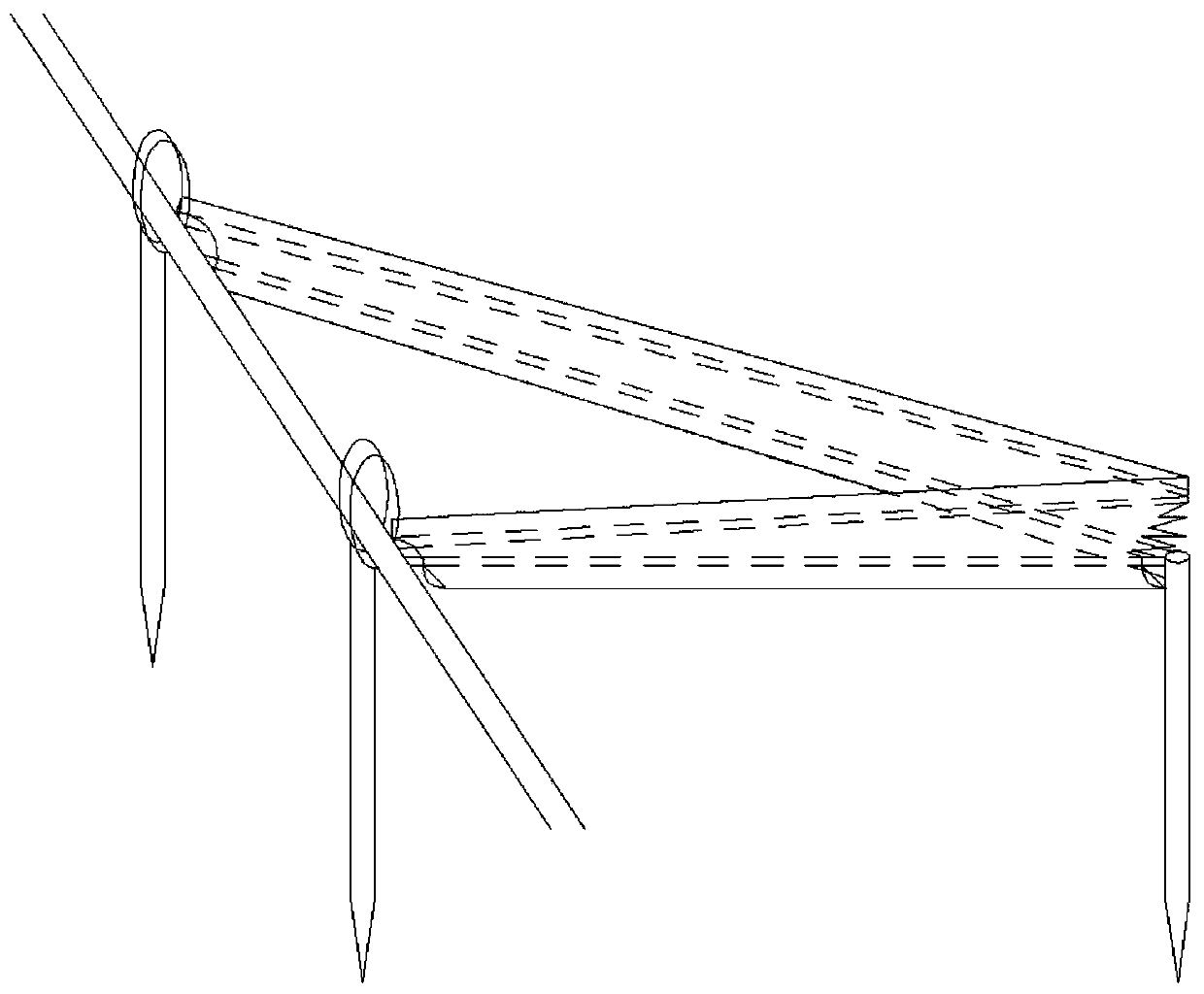 Intelligent sea wave droplet blocking device for shrubs in coastal areas